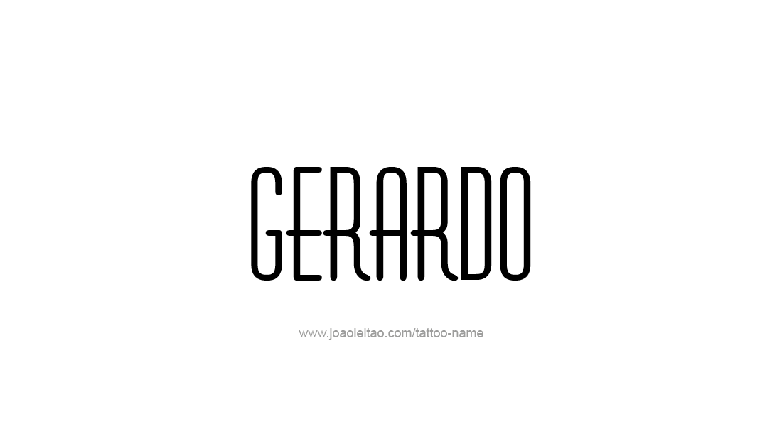 Tattoo Design  Name Gerardo   