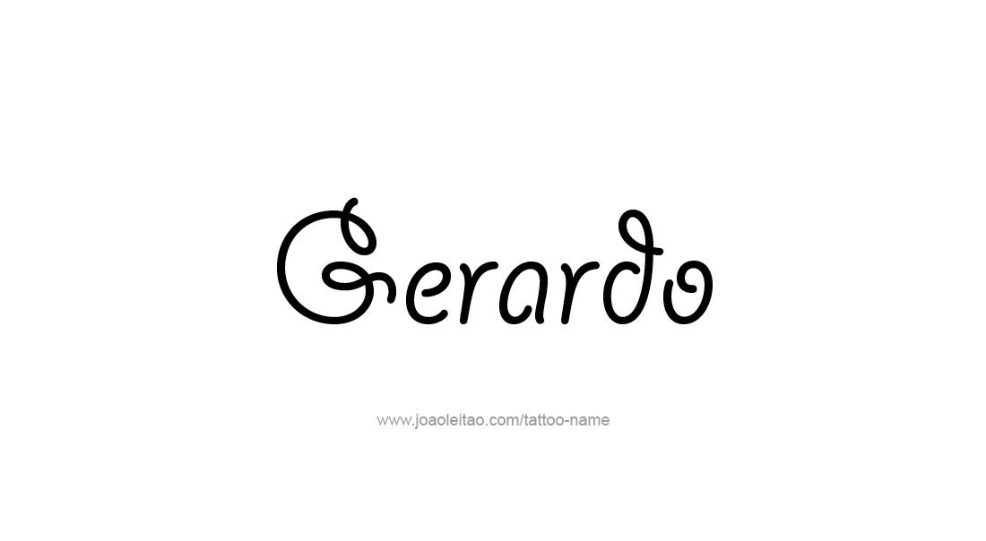 Tattoo Design  Name Gerardo   