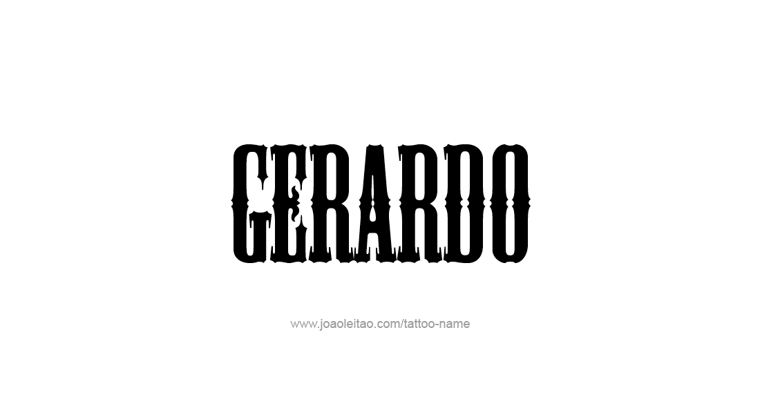 Tattoo Design  Name Gerardo   