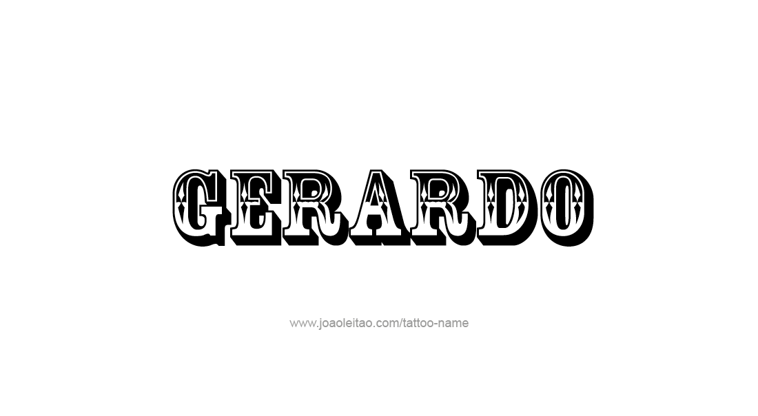 Tattoo Design  Name Gerardo   