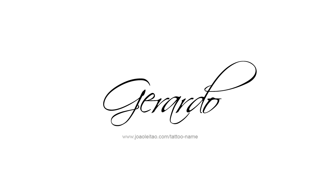 Tattoo Design  Name Gerardo   