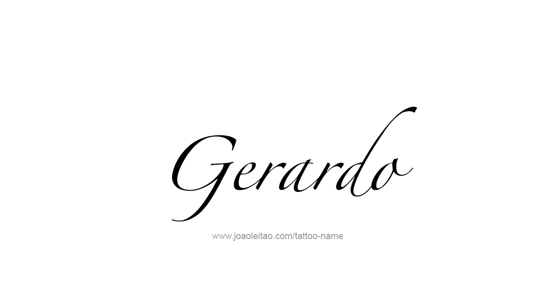 Tattoo Design  Name Gerardo   