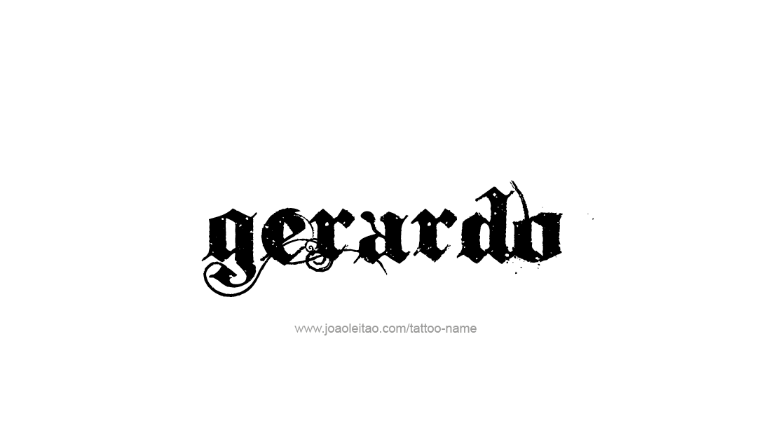 Tattoo Design  Name Gerardo   