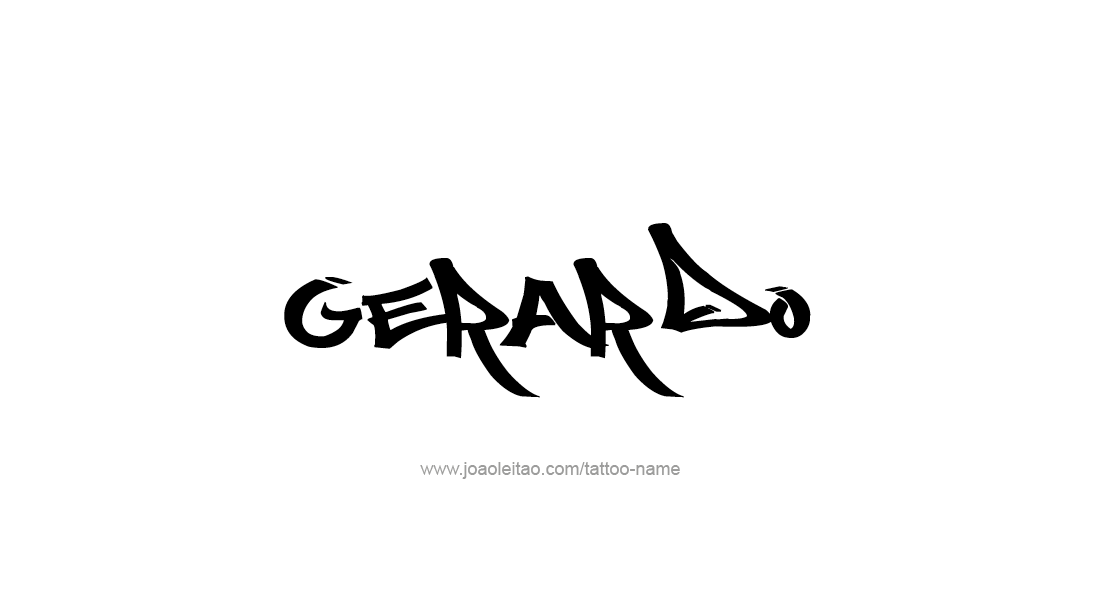 Tattoo Design  Name Gerardo   