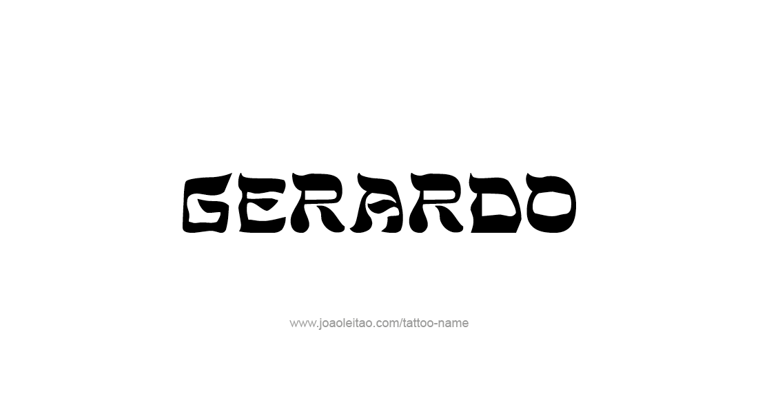 Tattoo Design  Name Gerardo   