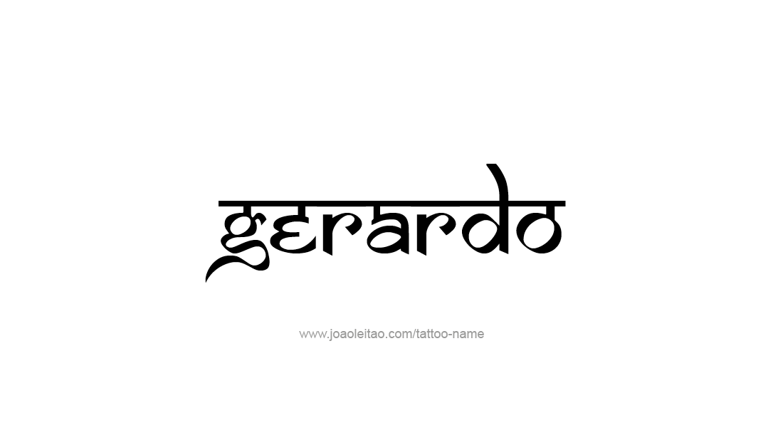 Tattoo Design  Name Gerardo   