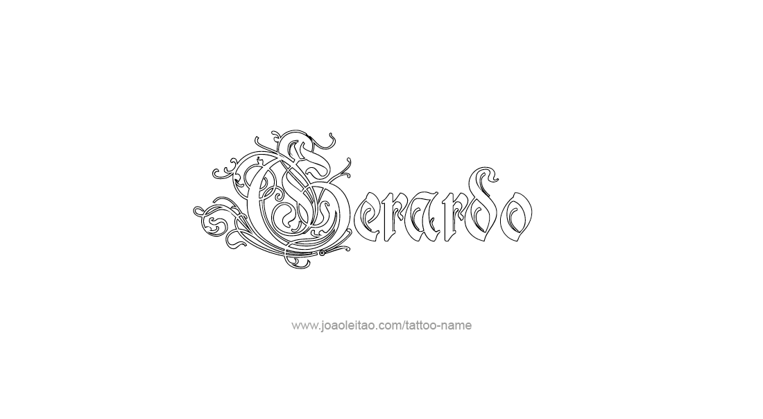 Tattoo Design  Name Gerardo   