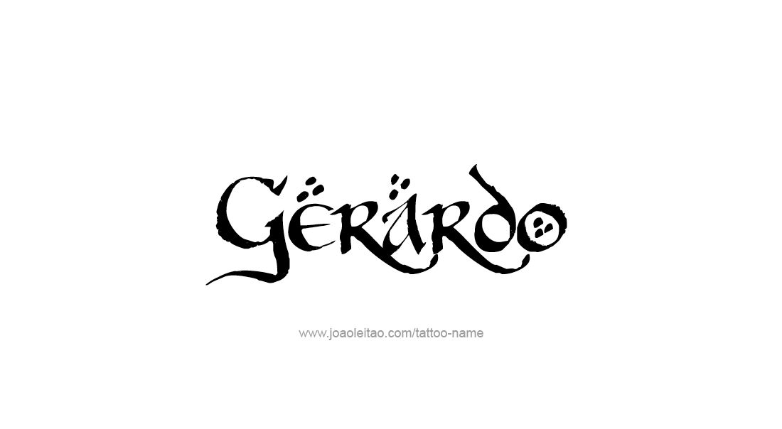 Tattoo Design  Name Gerardo   