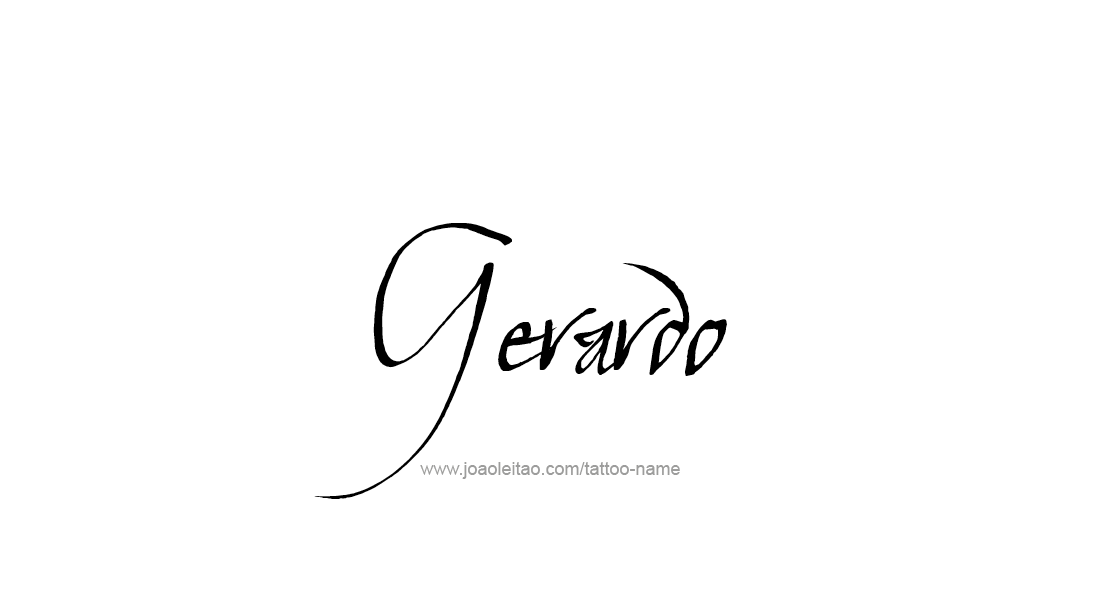 Tattoo Design  Name Gerardo   