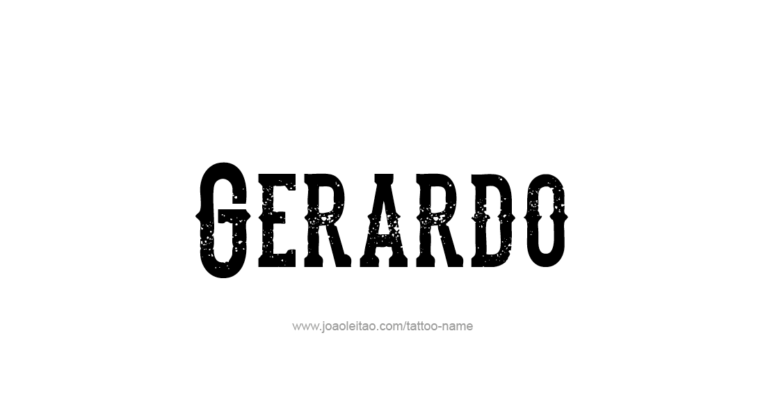 Tattoo Design  Name Gerardo   