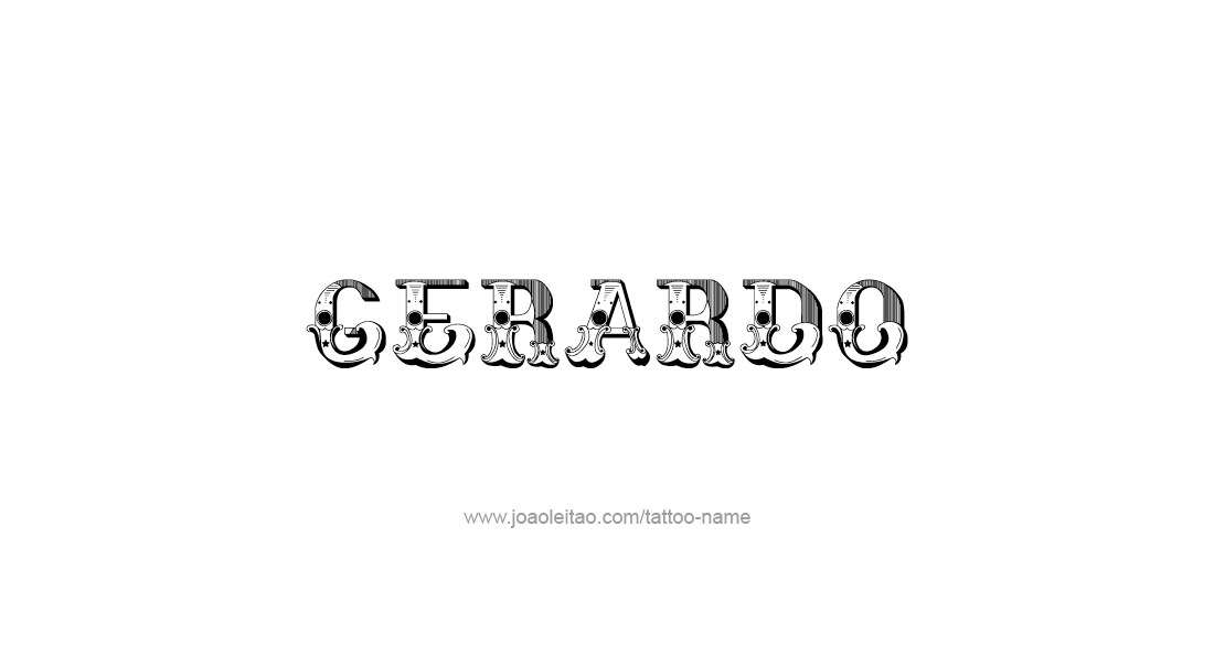 Tattoo Design  Name Gerardo   