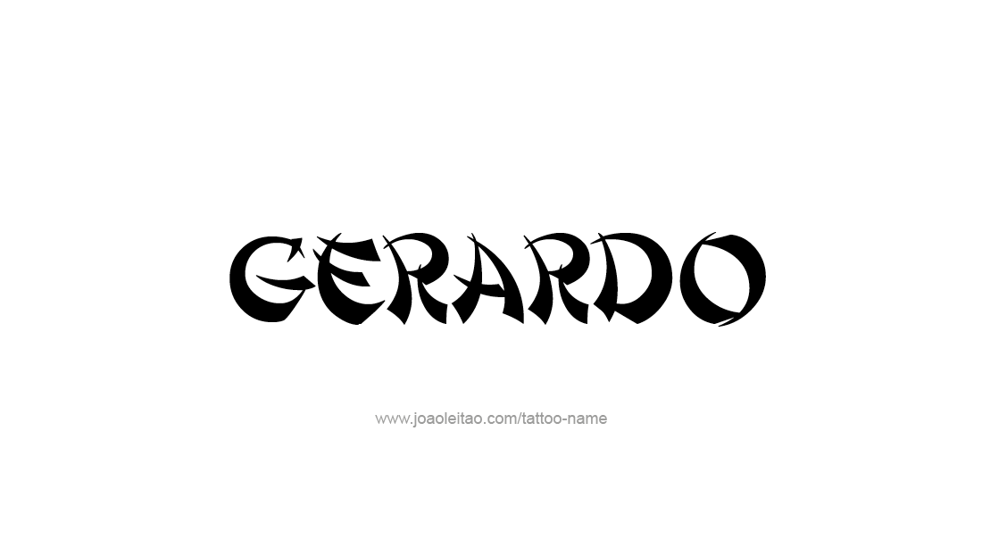 Tattoo Design  Name Gerardo   