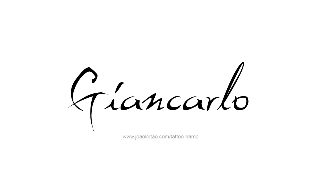 Tattoo Design  Name Giancarlo   