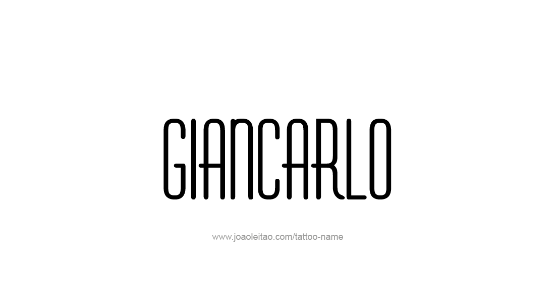 Tattoo Design  Name Giancarlo   