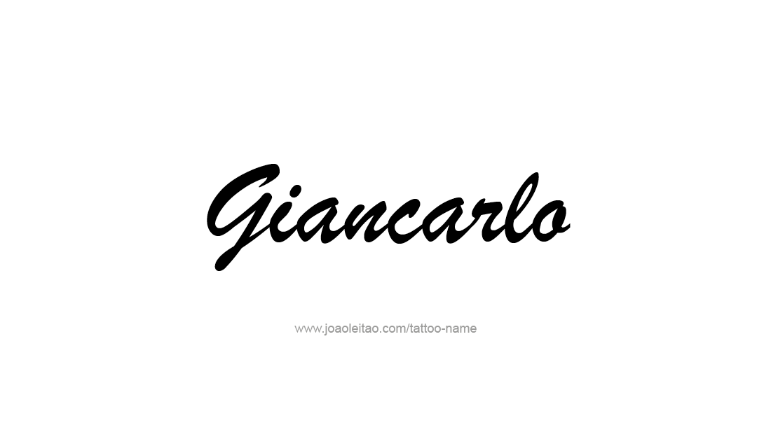Tattoo Design  Name Giancarlo   