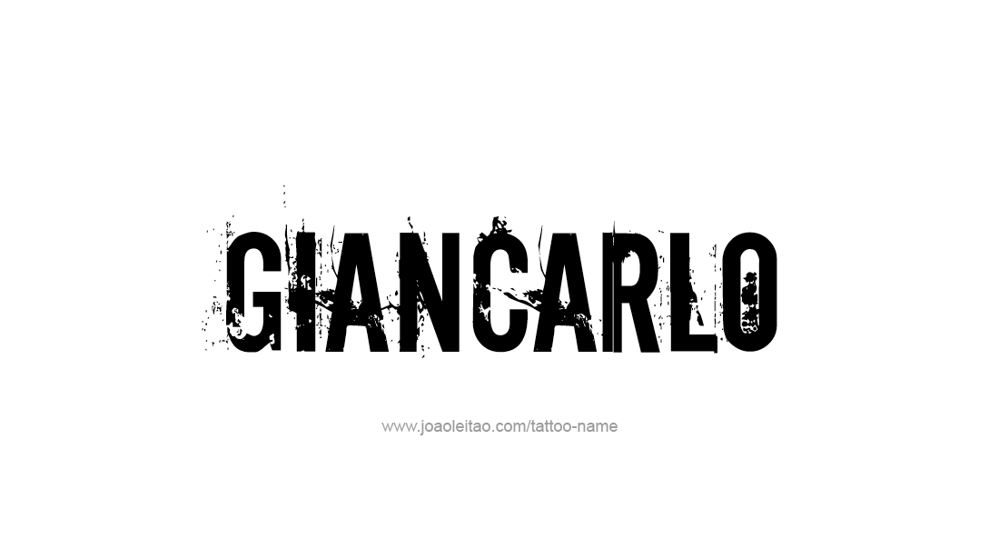 Tattoo Design  Name Giancarlo   