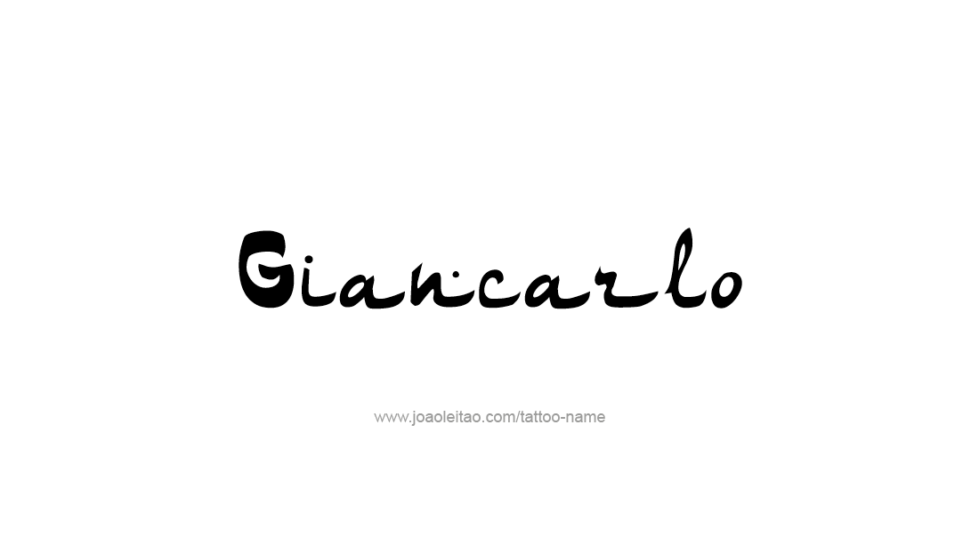 Tattoo Design  Name Giancarlo   