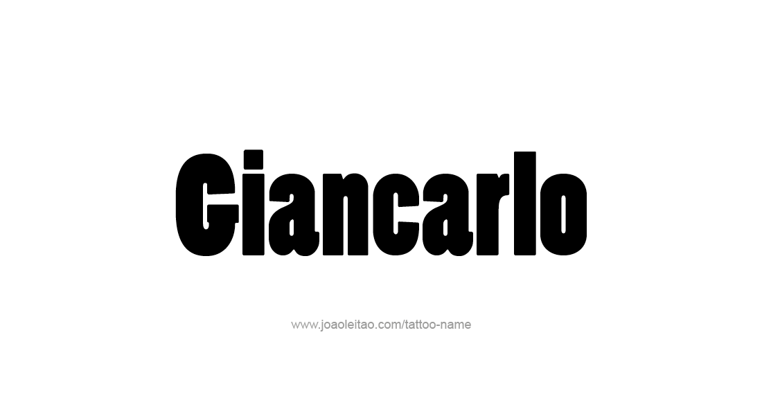 Tattoo Design  Name Giancarlo   