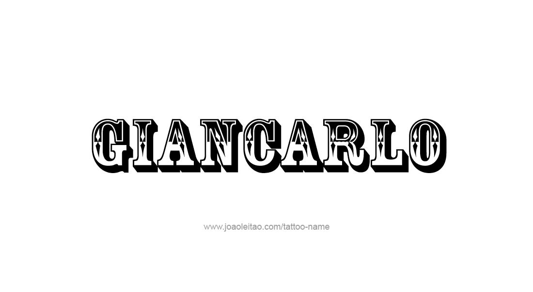 Tattoo Design  Name Giancarlo   