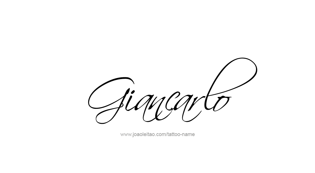 Tattoo Design  Name Giancarlo   