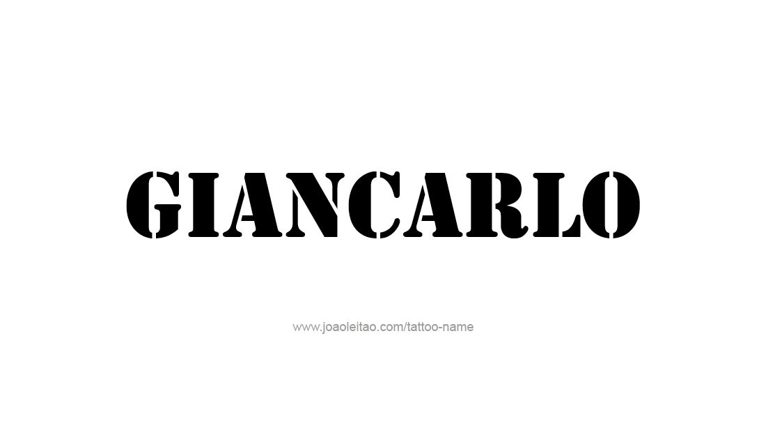 Tattoo Design  Name Giancarlo   