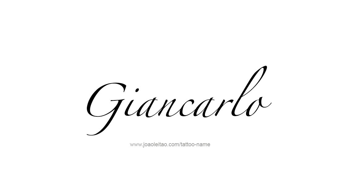 Tattoo Design  Name Giancarlo   