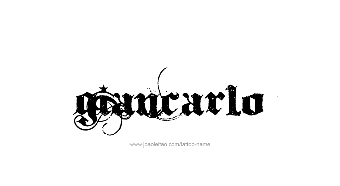 Tattoo Design  Name Giancarlo   