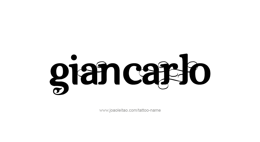 Tattoo Design  Name Giancarlo   