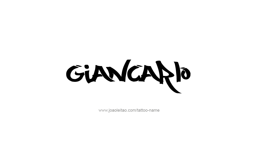 Tattoo Design  Name Giancarlo   