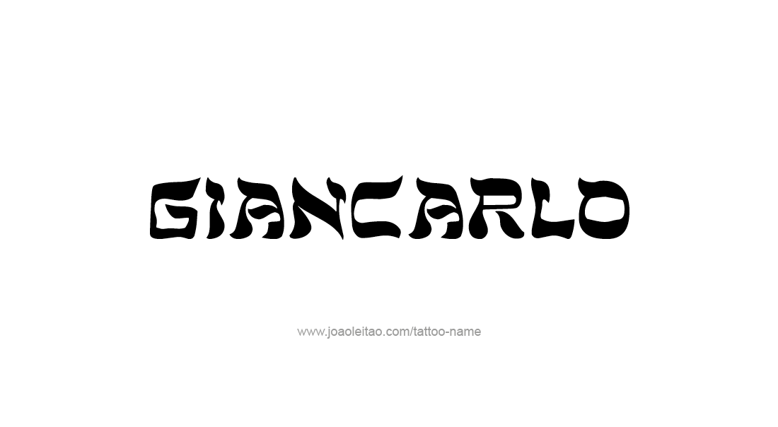 Tattoo Design  Name Giancarlo   