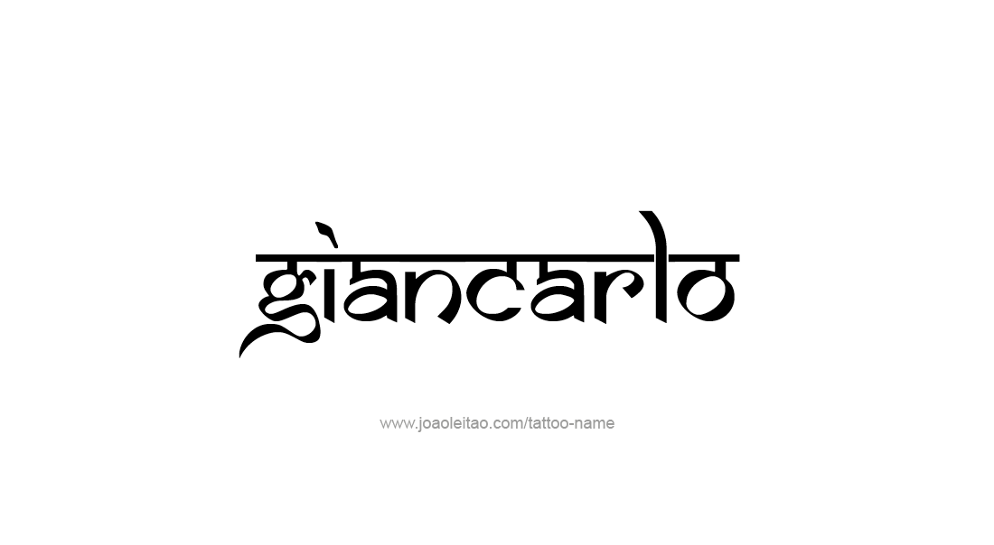 Tattoo Design  Name Giancarlo   