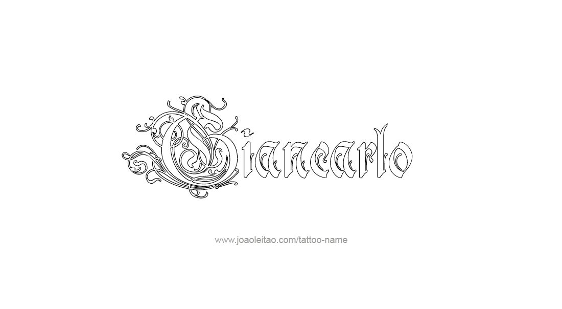 Tattoo Design  Name Giancarlo   