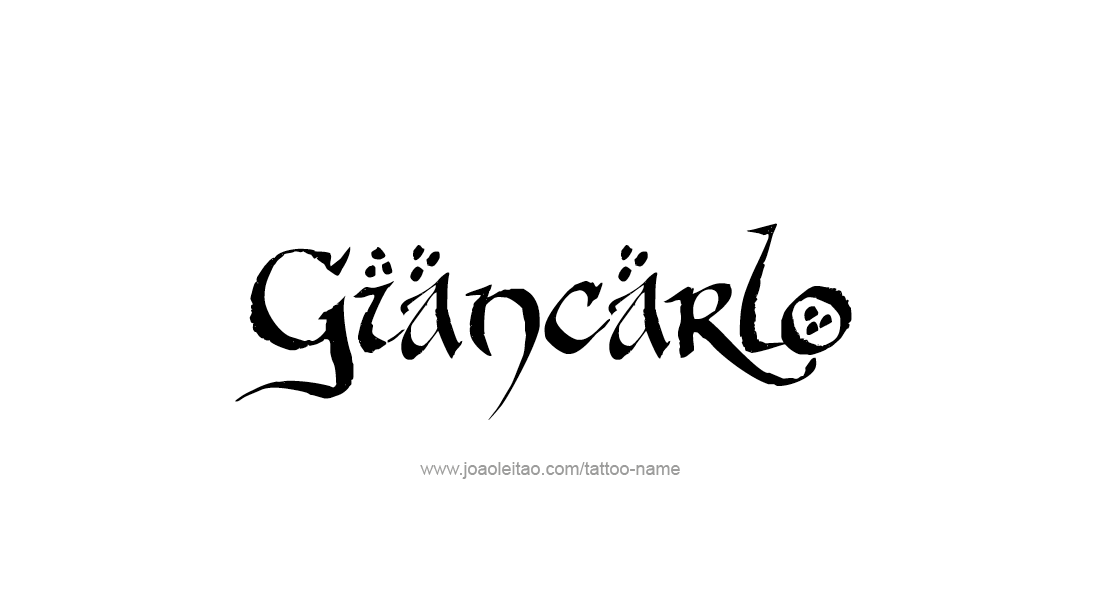 Tattoo Design  Name Giancarlo   