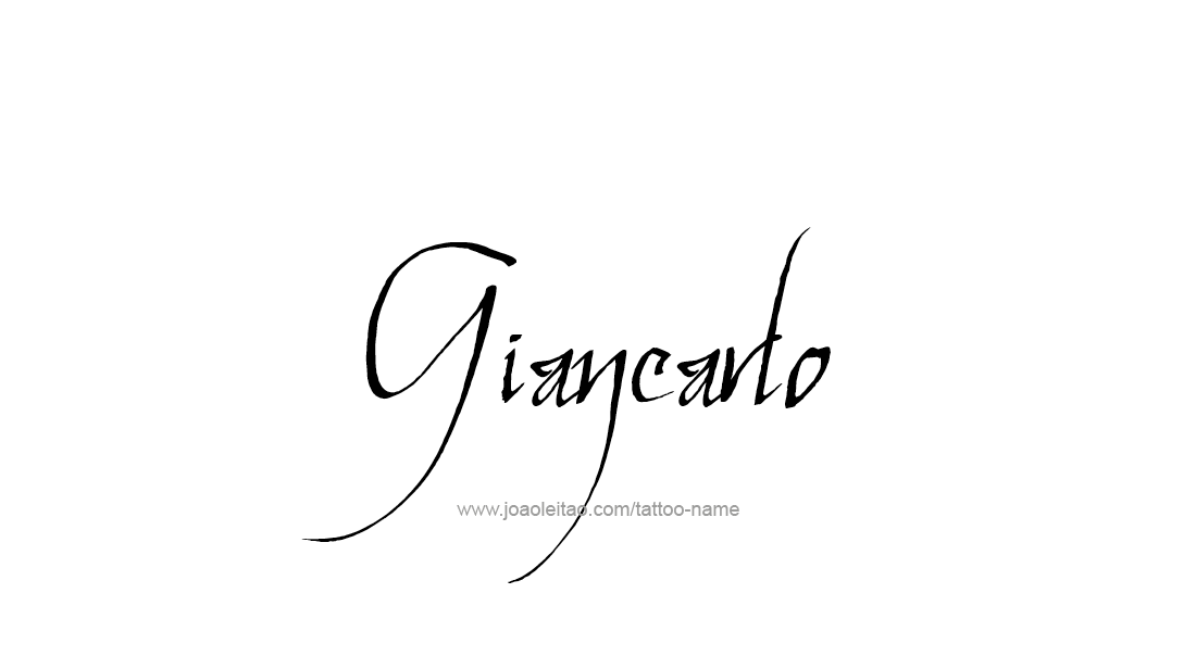 Tattoo Design  Name Giancarlo   