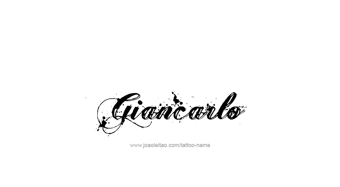 Tattoo Design  Name Giancarlo   