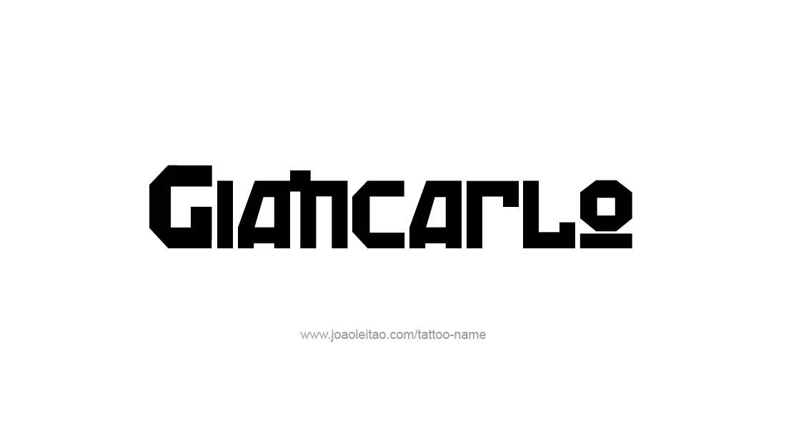 Tattoo Design  Name Giancarlo   