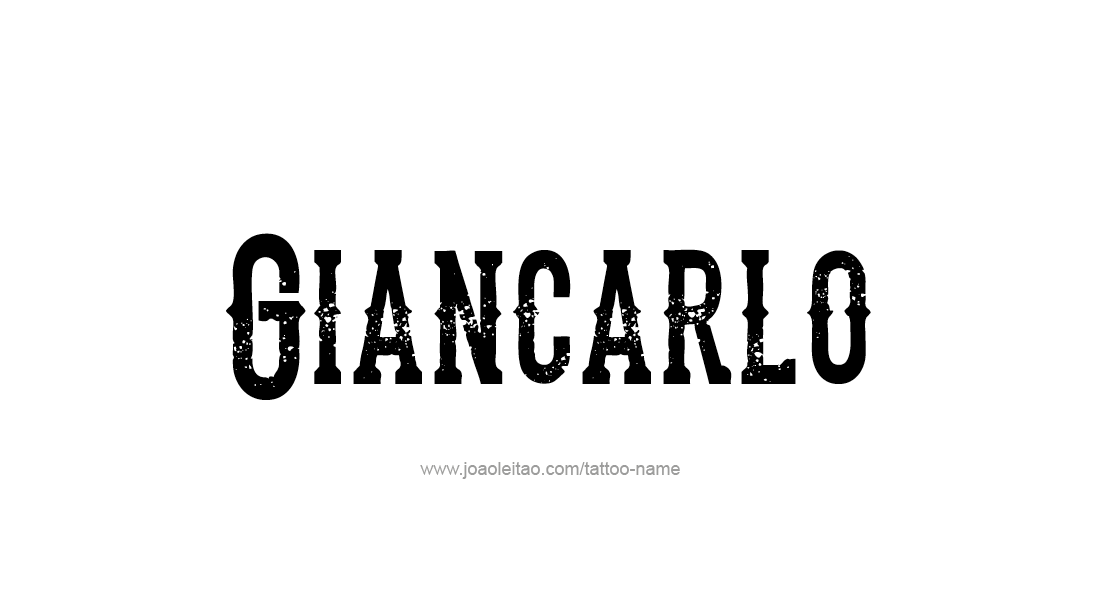 Tattoo Design  Name Giancarlo   