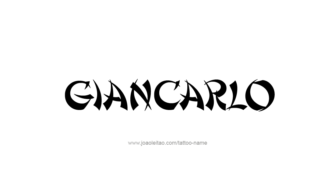 Tattoo Design  Name Giancarlo