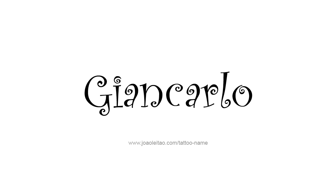 Tattoo Design  Name Giancarlo   