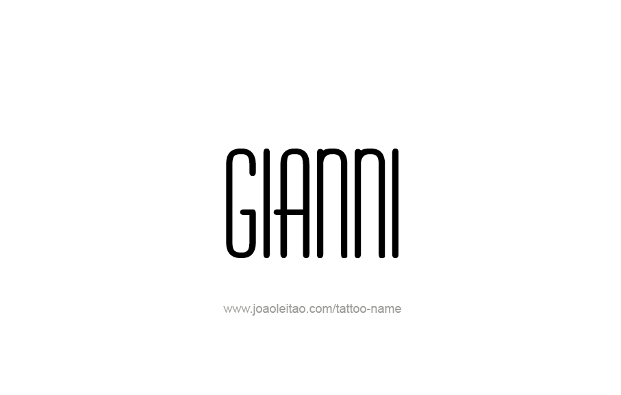 Tattoo Design  Name Gianni   