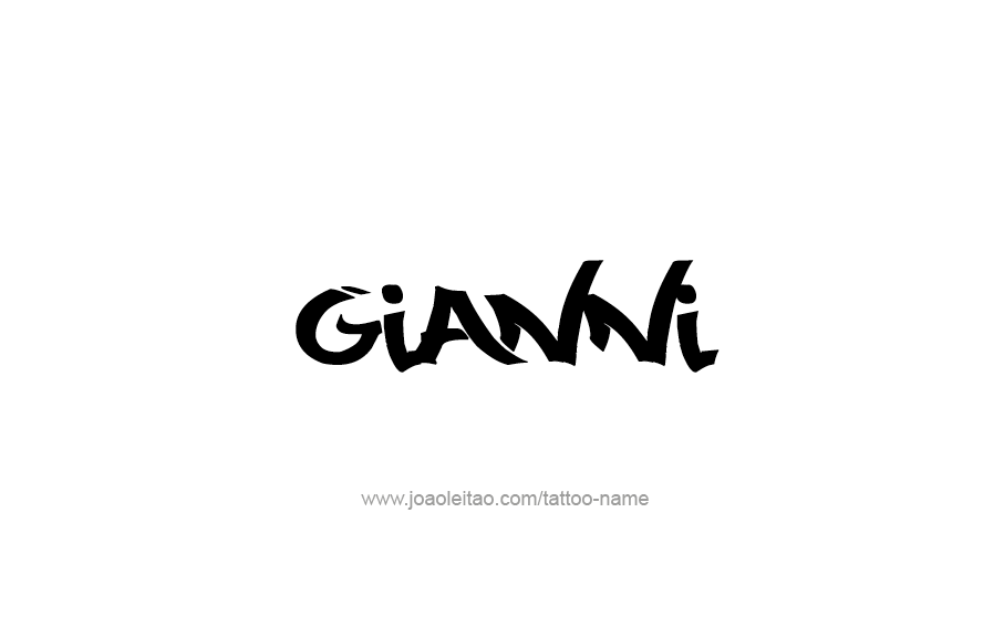 Tattoo Design  Name Gianni   