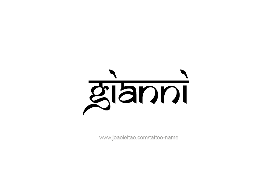 Tattoo Design  Name Gianni   