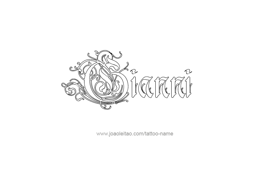 Tattoo Design  Name Gianni   