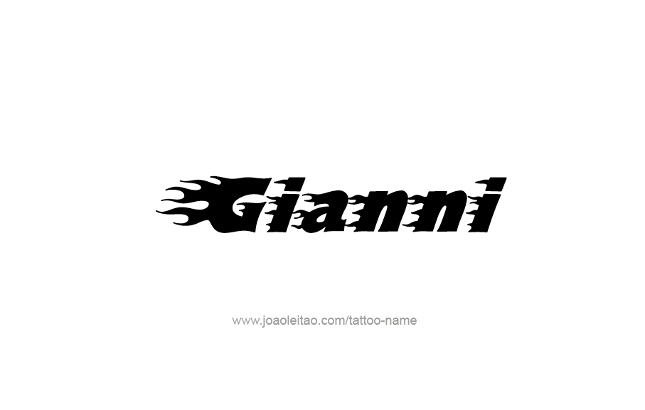 Gianni Name Tattoo Designs