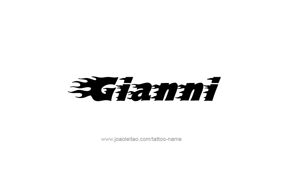 Tattoo Design  Name Gianni   