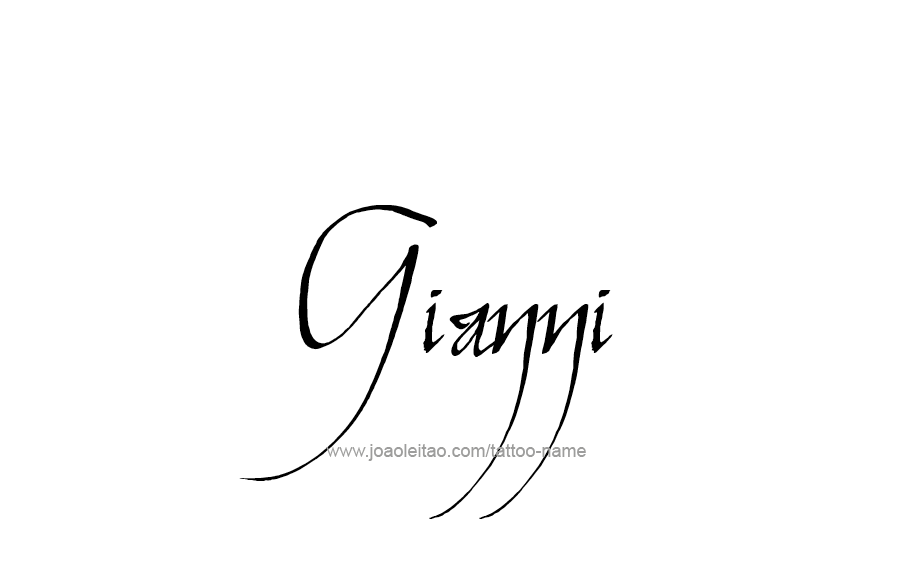 Tattoo Design  Name Gianni   