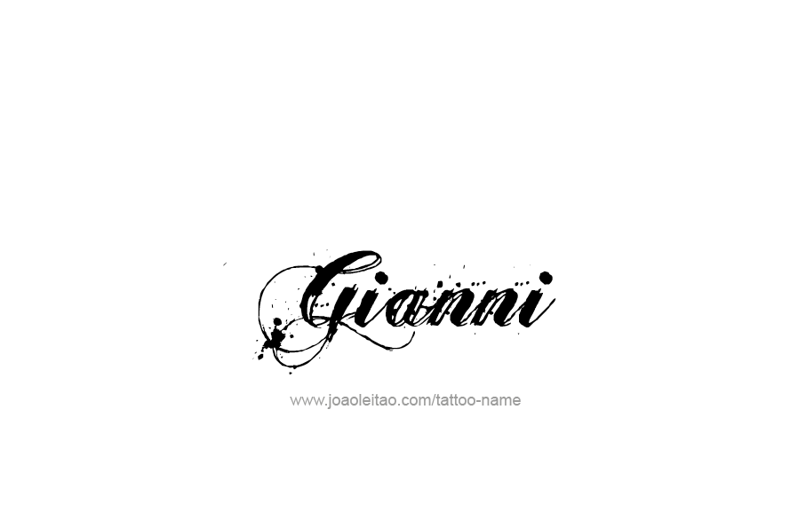 Tattoo Design  Name Gianni   