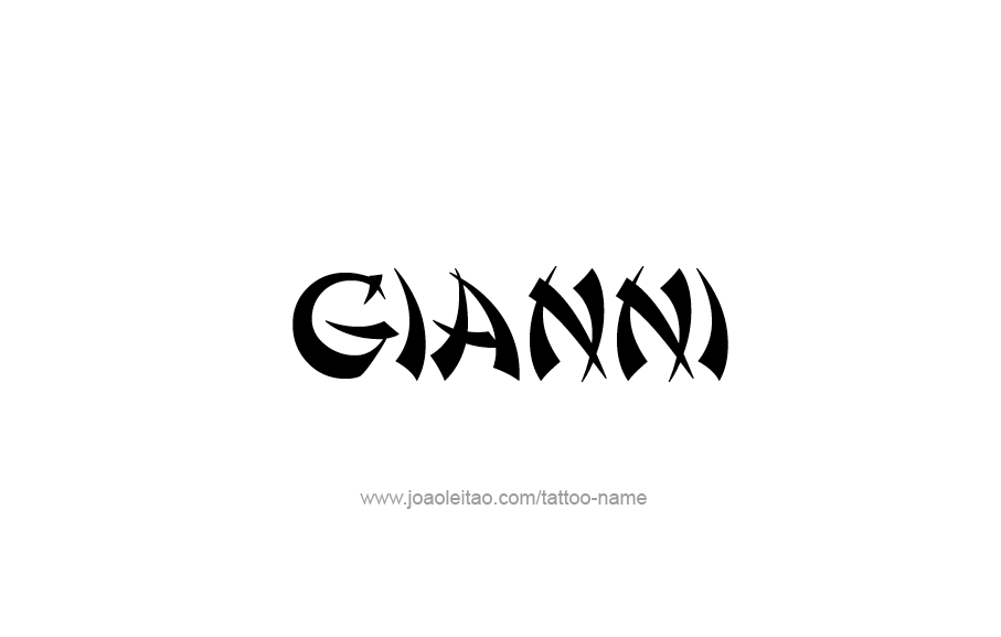 Tattoo Design  Name Gianni