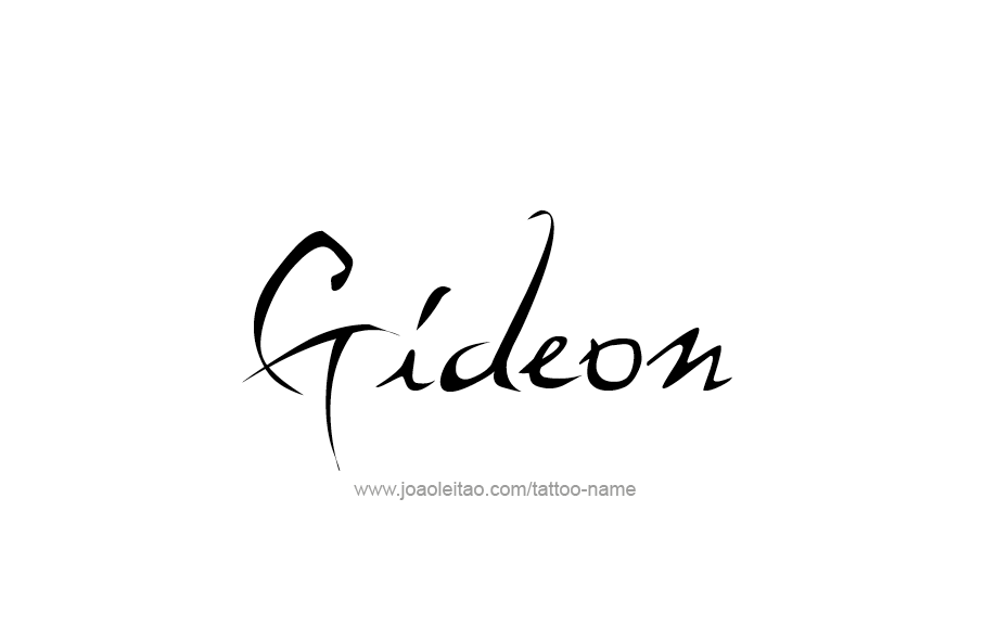 Tattoo Design  Name Gideon   