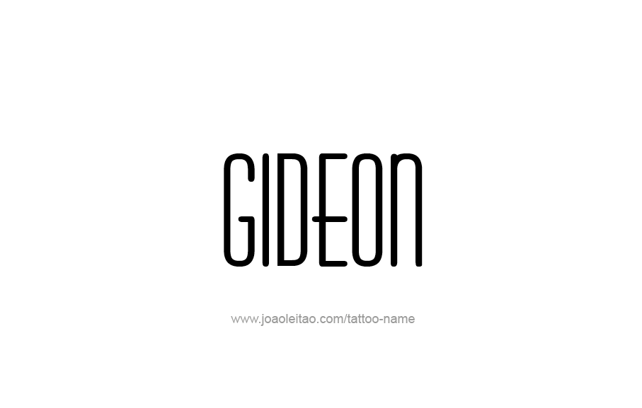 Tattoo Design  Name Gideon   